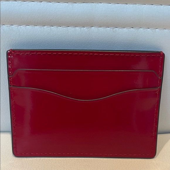 NWT Tory Burch Cherry Red Card Holder - Picture 2 of 4